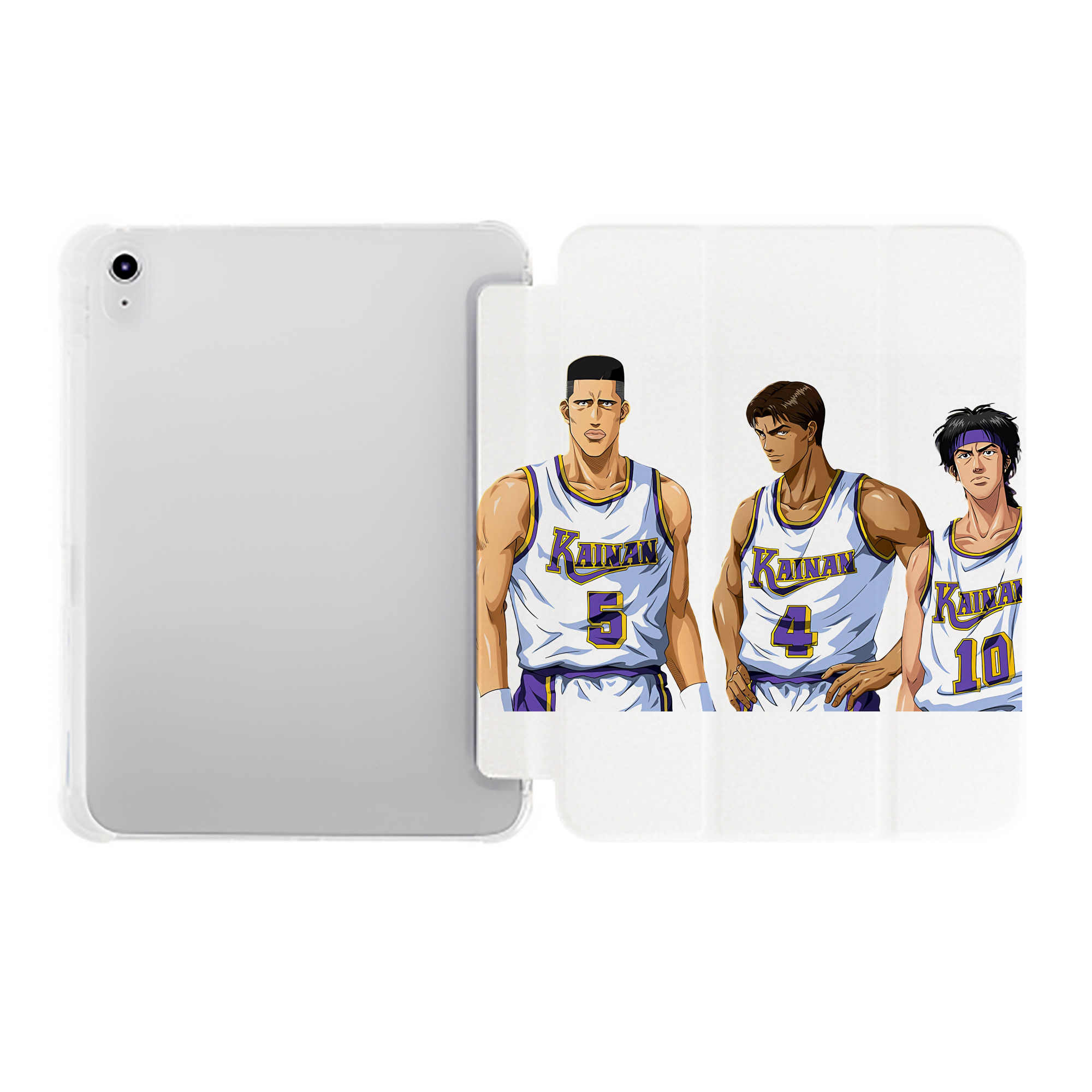 （画像用） SLAM DUNK／スラムダンク IPad ケース ペン収納付き 三つ折りスタンド PUレザー×シリコン 対応機種9.5/10.5/10.9インチ